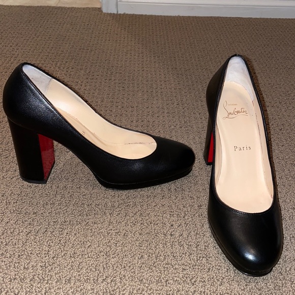 CHRISTIAN LOUBOUTIN KABETTS 100 LEATHER PUMP - Picture 9 of 16